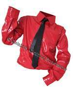 .MJ RED PVC DANGEROUS SHIRT - PRO SERIES